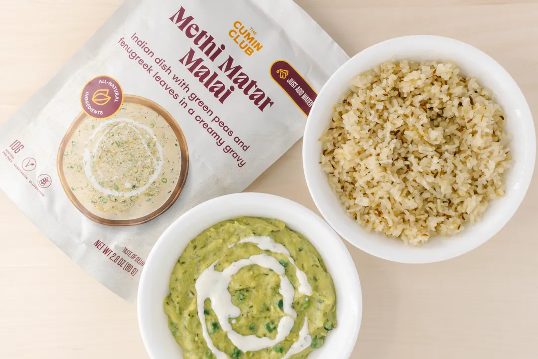 The Cumin Club - Methi Matar Malai Ready to Eat Indian Meal 