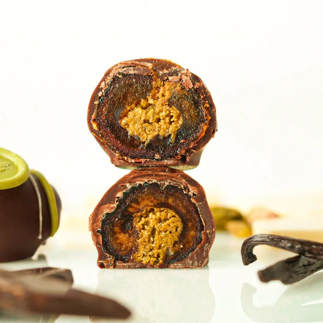 The Original Gluten-Free and Vegan Dubai Date™: Pistachio Butter Crunch