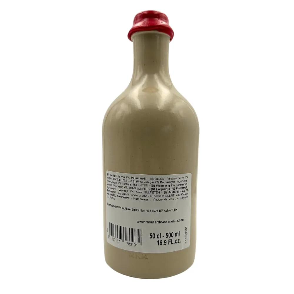Pommery Red Wine Vinegar Stone Bottle 16oz