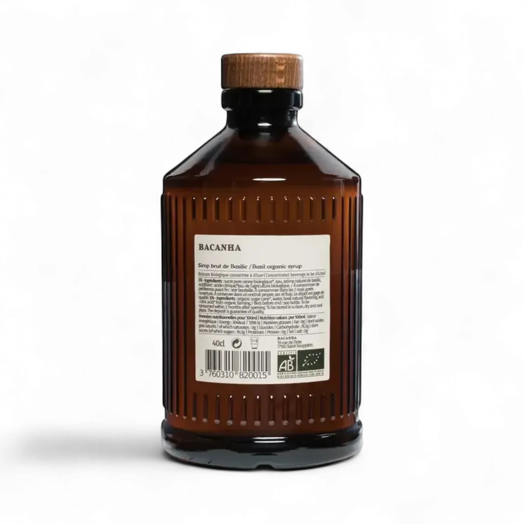 Bacanha Organic Basil Syrup 13.5oz