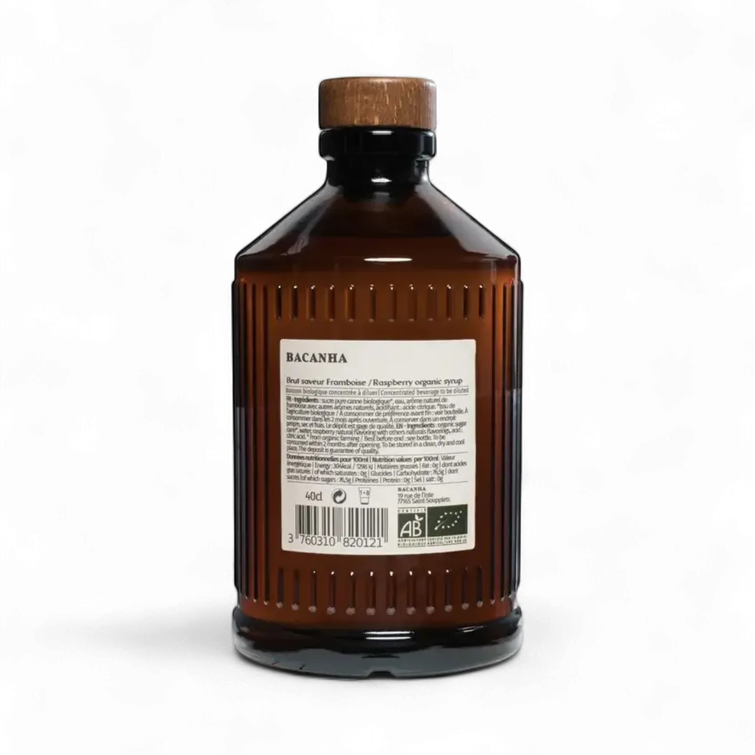 Bacanha Organic Raspberry Syrup 13.5oz