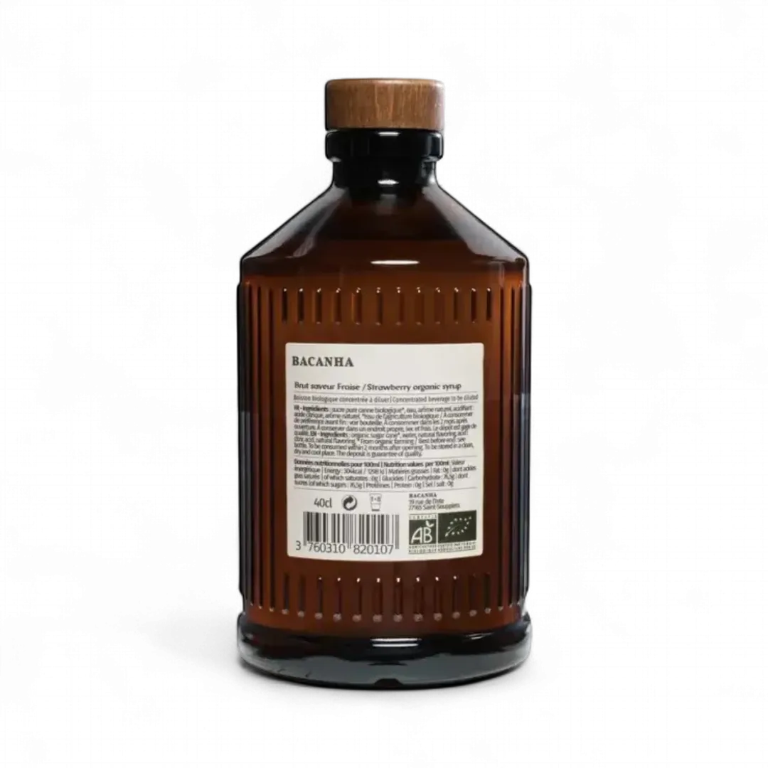 Bacanha Organic Strawberry Syrup 13.5oz