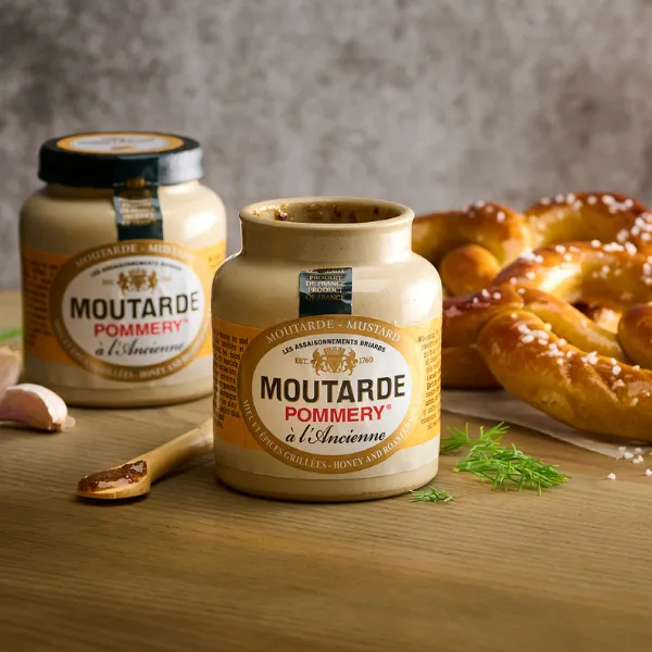 Pommery Honey & Spices Mustard - Small Stone Jar 3.5oz