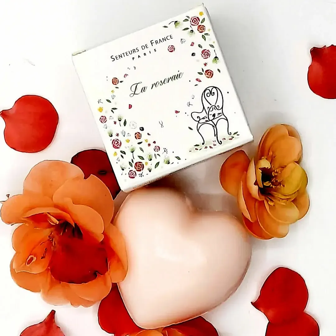 Senteurs de France Rose Mini Heart Soap .88oz