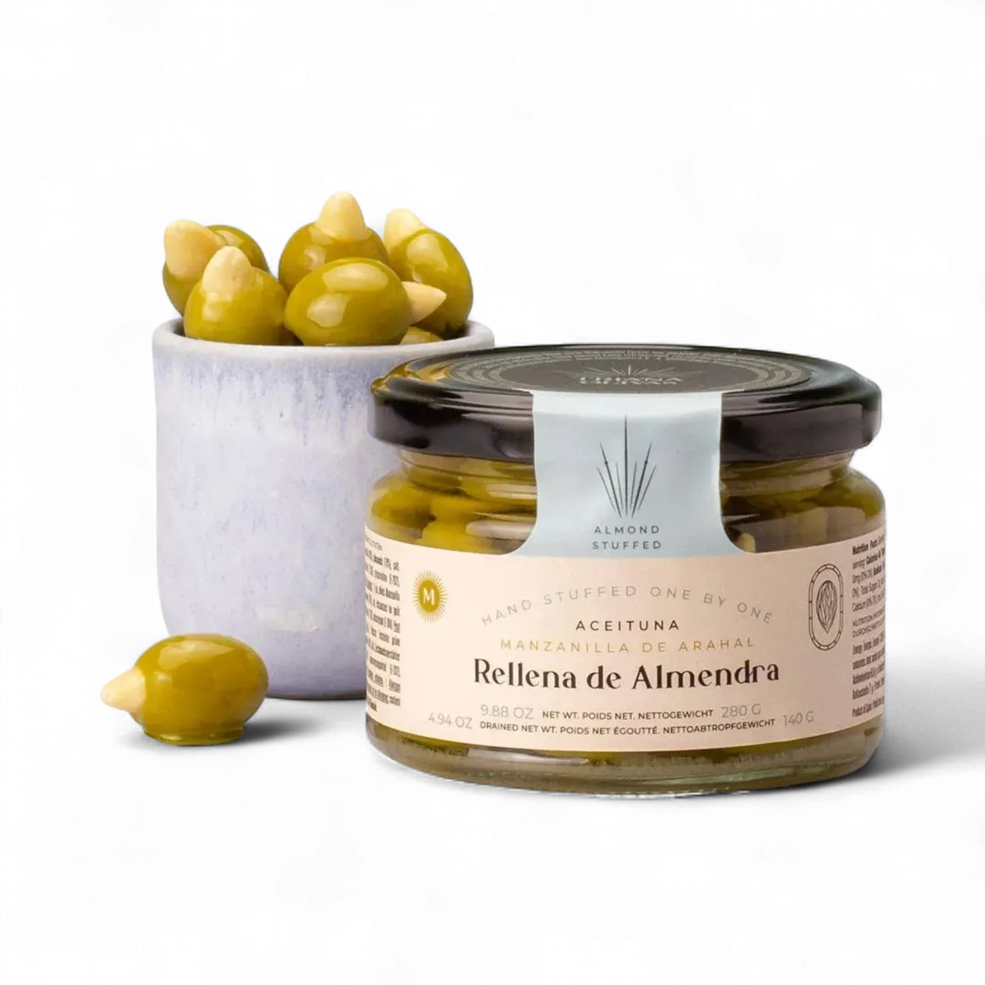 Triana Olivas Almond stuffed Manzanilla Olives 9.88oz