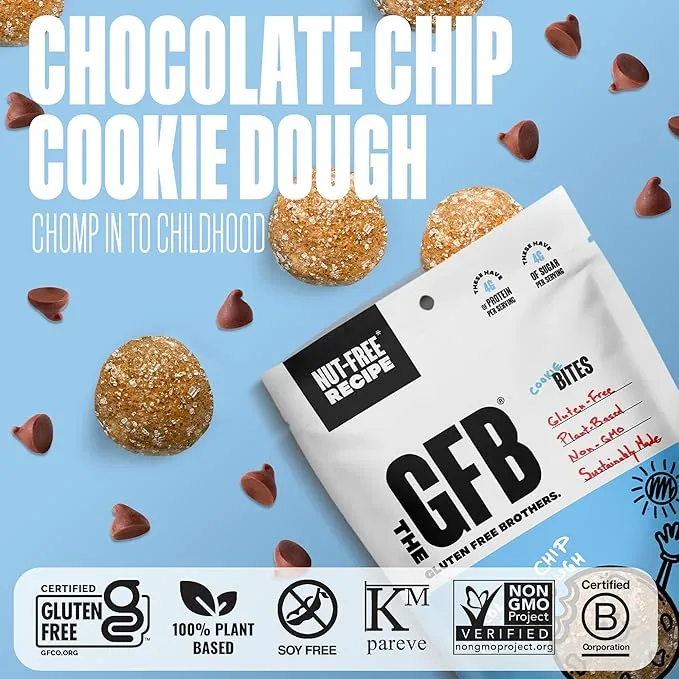 Chocolate Chip Cookie Dough Bites (Nut Free)