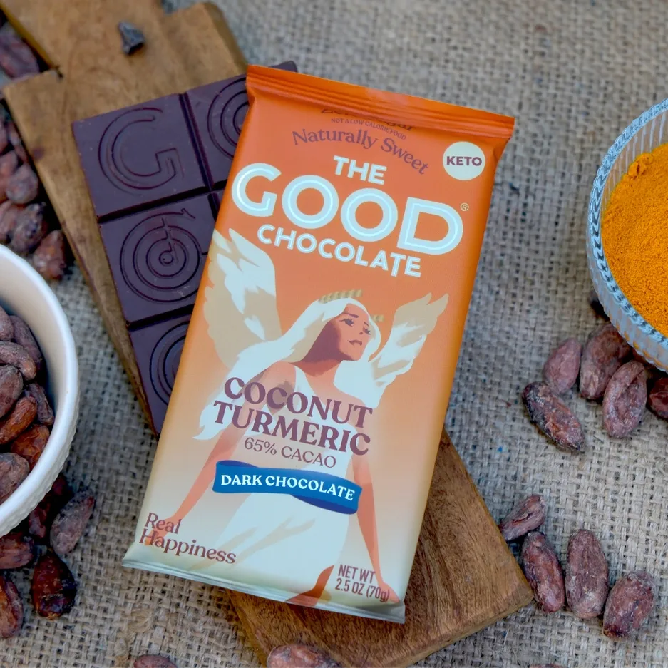 Dark Chocolate with Coconut Turmeric / 2.5 oz