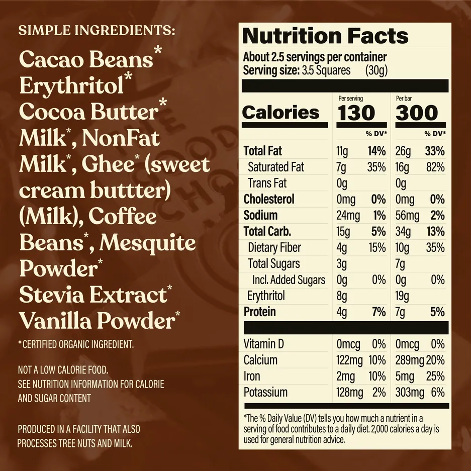 Ethiopian Coffee Milk Chocolate Bar / 2.5 oz