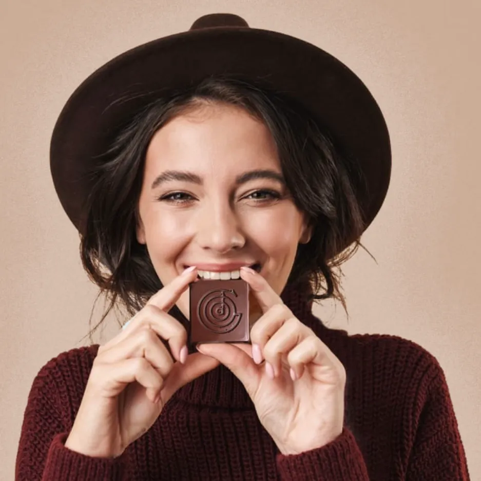 Ethiopian Coffee Milk Chocolate Square / 0.4 oz (11g)
