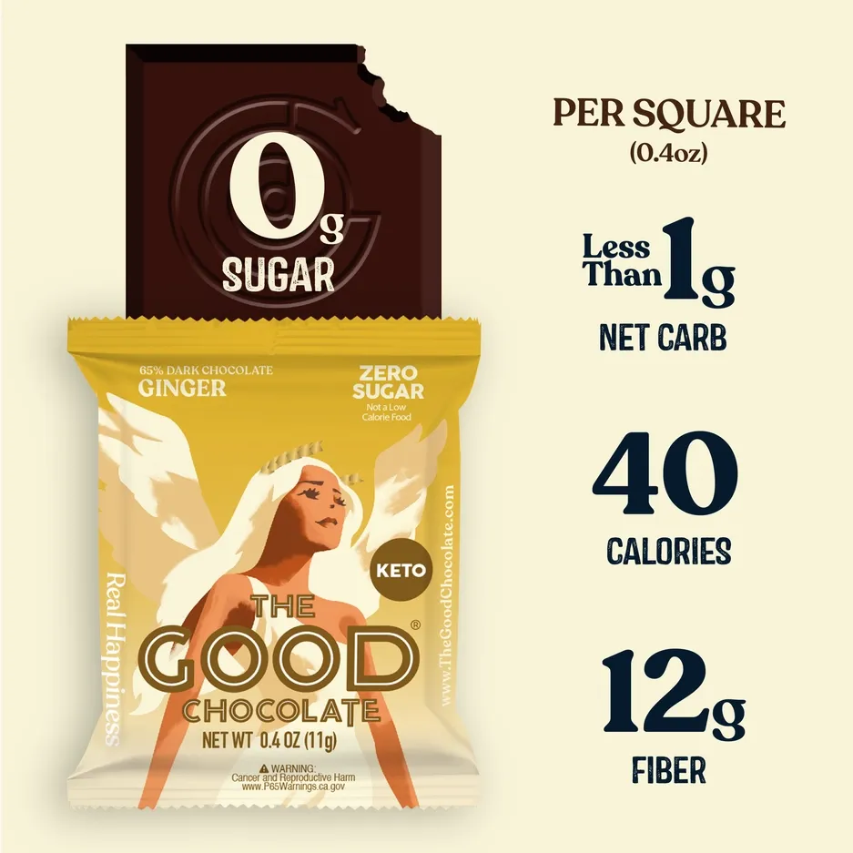 Ginger Chocolate Square / 0.4 oz