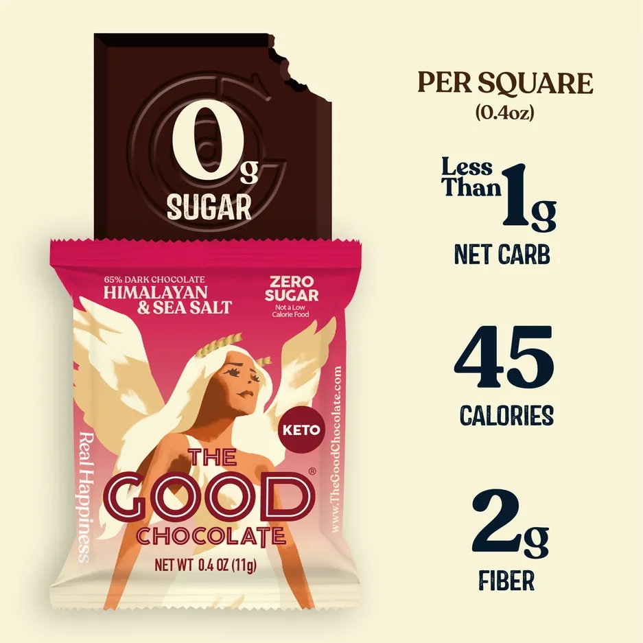 Himalayan & Sea Salt Chocolate Square / 0.4 oz
