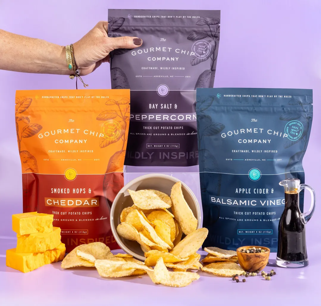 Smoked Hops and Cheddar Thick Cut Potato Chips - Case of 12
