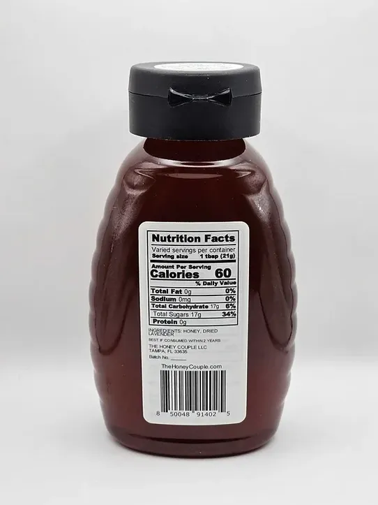 16oz Lavender Infused Honey