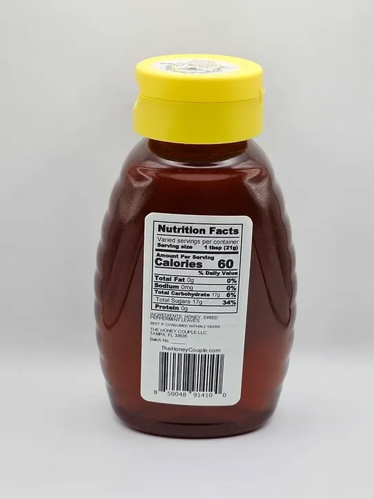 2oz Peppermint Infused Honey