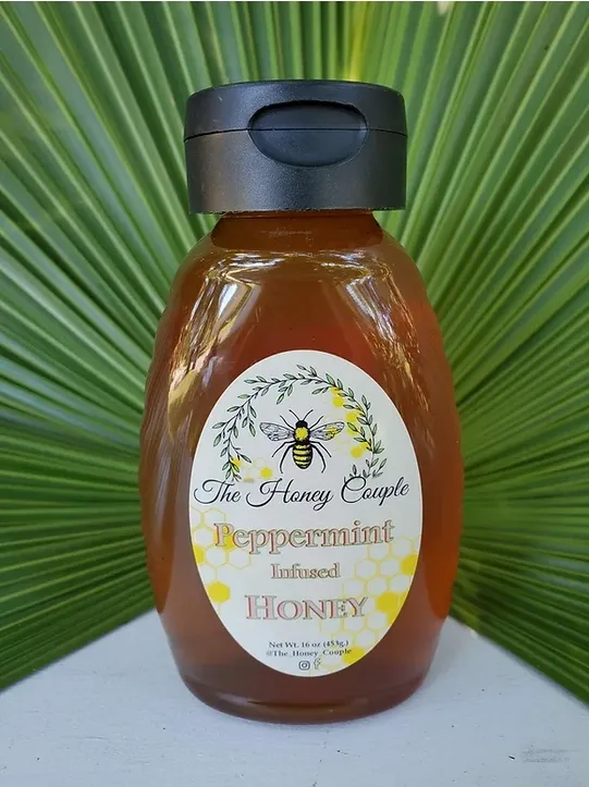 2oz Peppermint Infused Honey