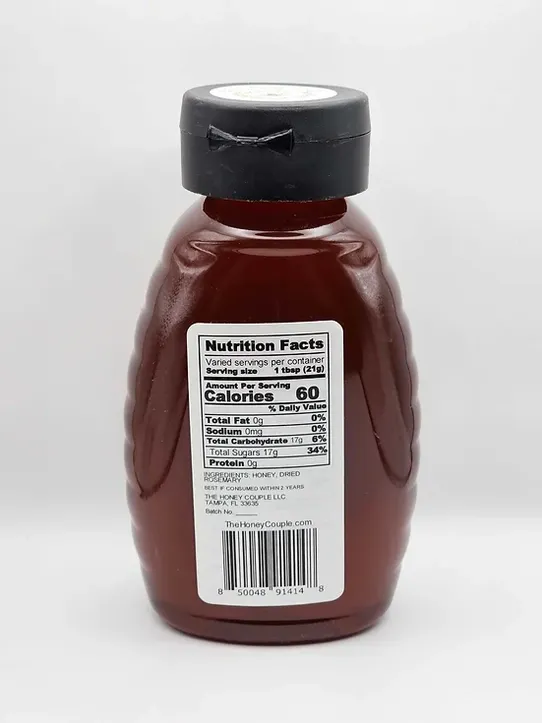 16oz Rosemary Infused Honey
