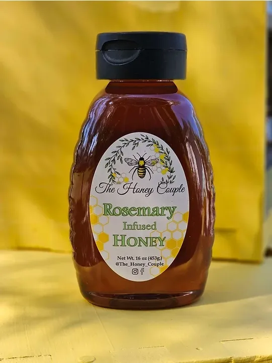 16oz Rosemary Infused Honey