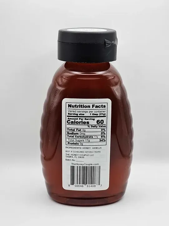 16oz Vanilla Infused Honey