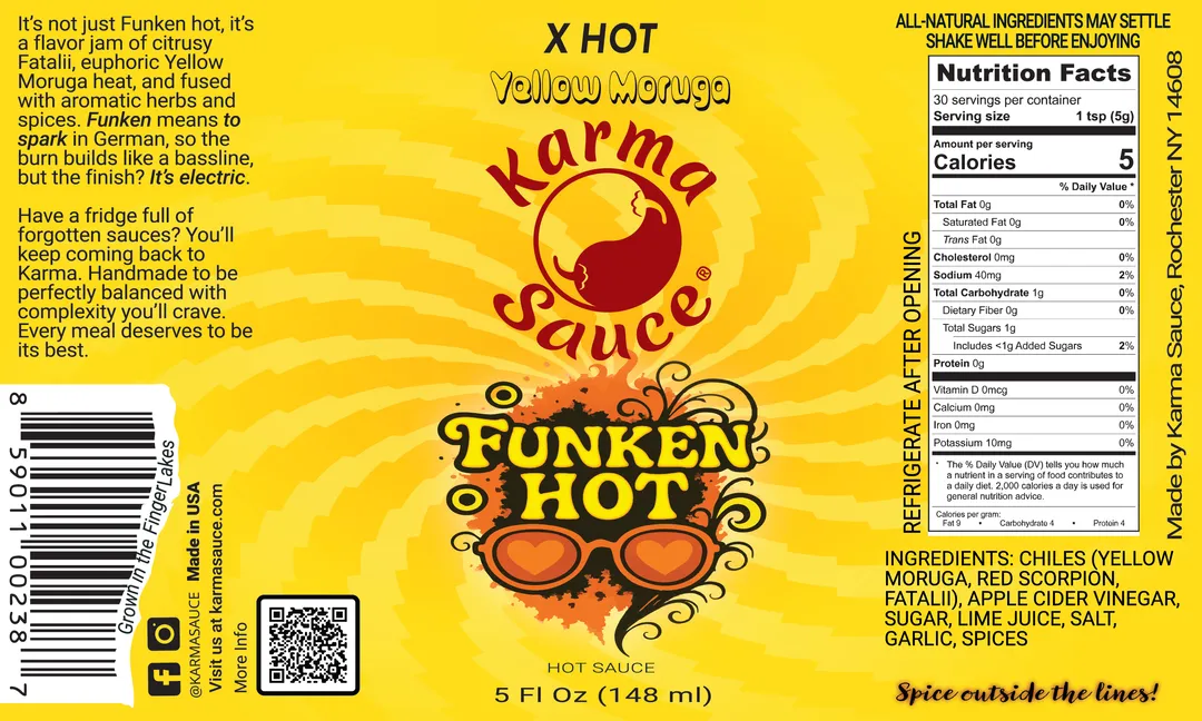 Funken Hot Yellow Moruga Hot Ones Season 28