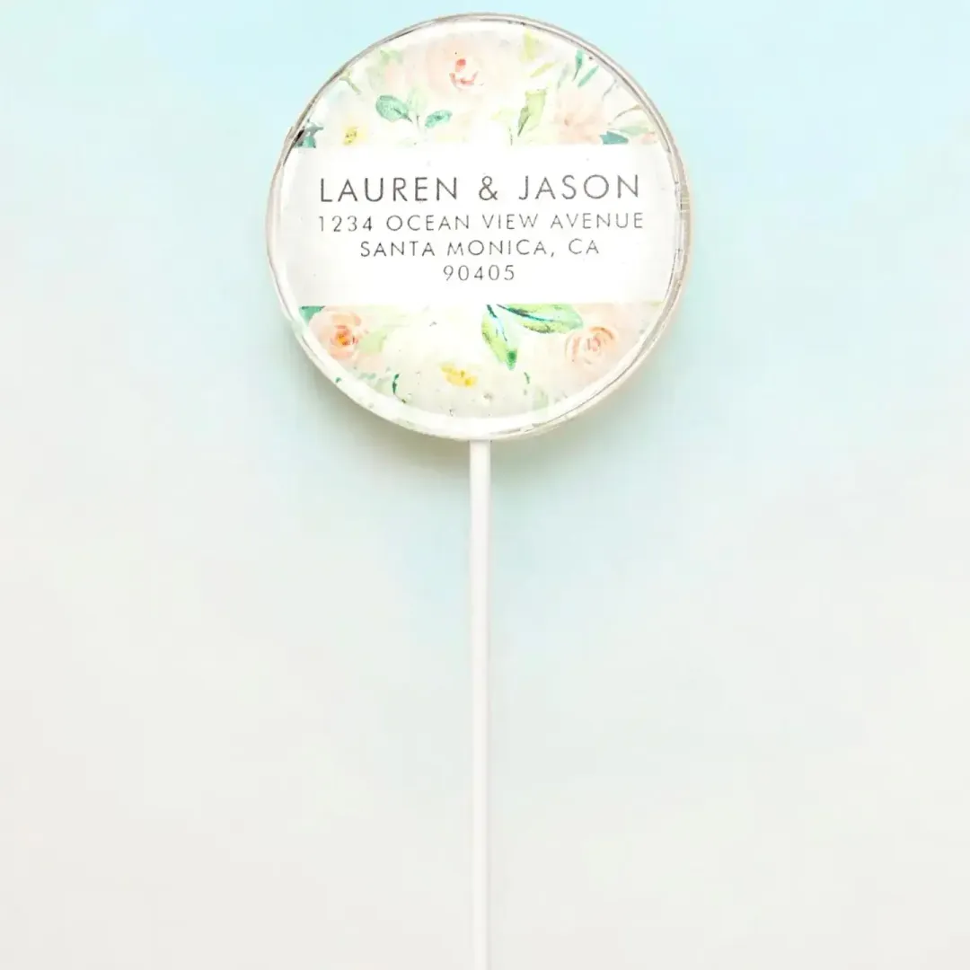 Custom Wedding Lollipops, Wedding Favors