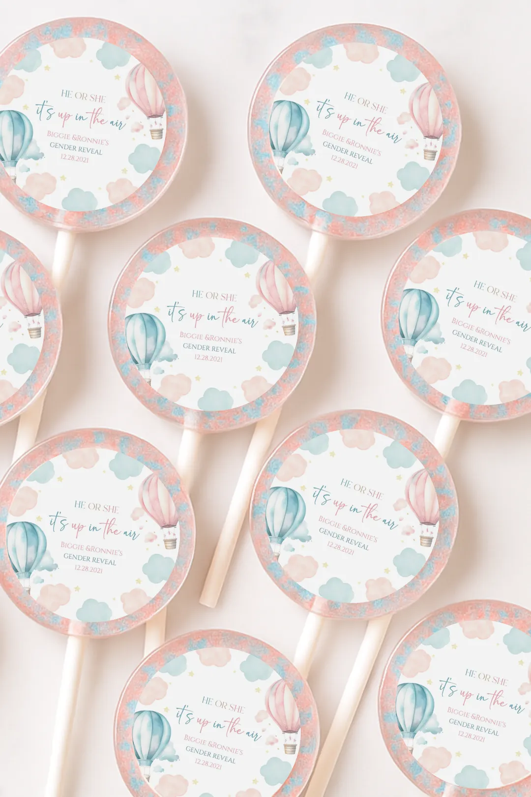 Gender Reveal Lollipops - Ultrasound Party Favors