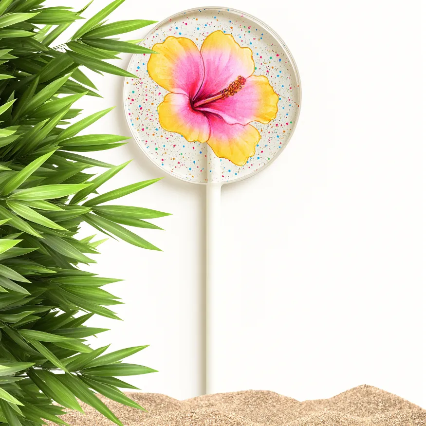 Hawaiian Hibiscus & Aloha Lollipops, Tropical Favors