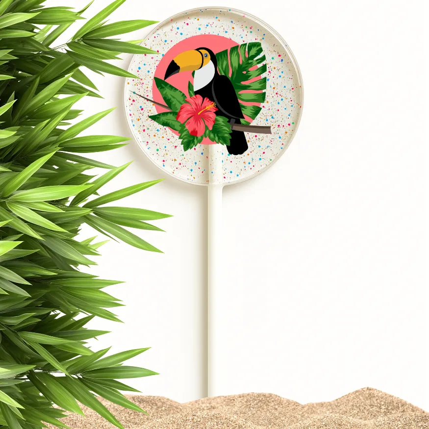 Hawaiian Hibiscus & Aloha Lollipops, Tropical Favors
