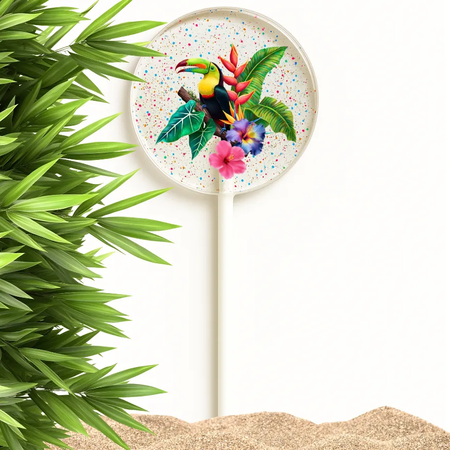 Hawaiian Hibiscus & Aloha Lollipops, Tropical Favors