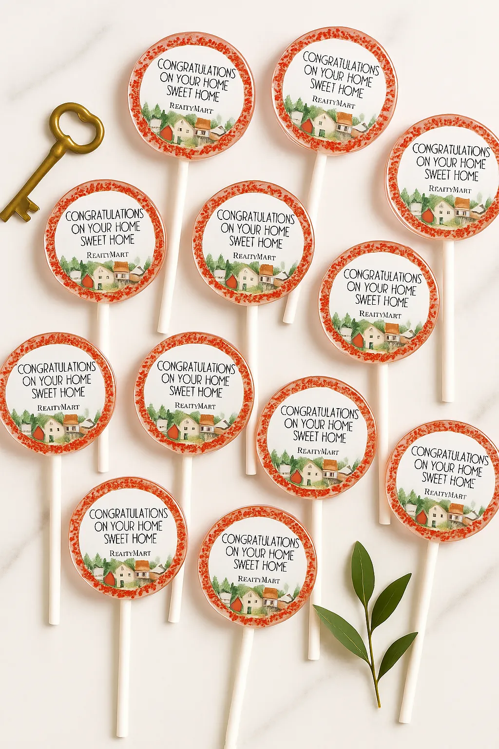 New Home Lollipops – Congratulations on Your Home Sweet Home