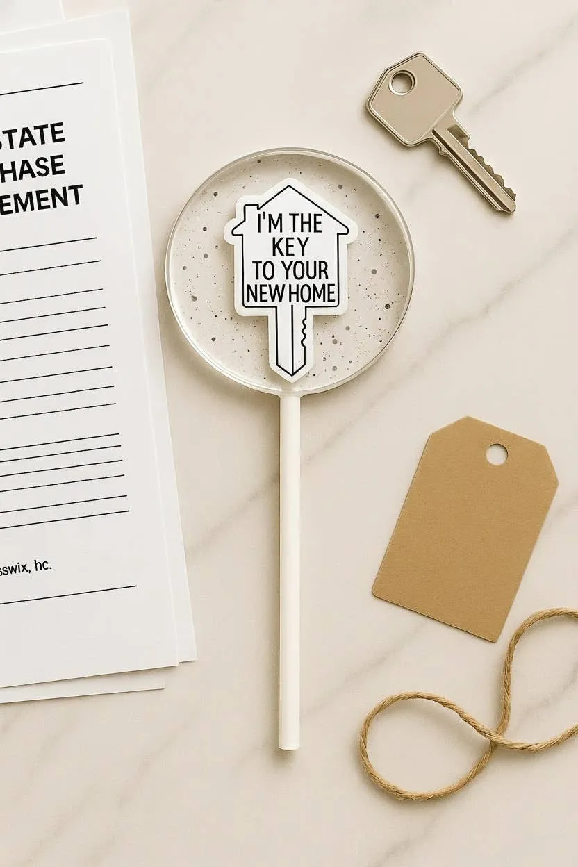 Realtor Open House Lollipops — Real Estate Client Gift 