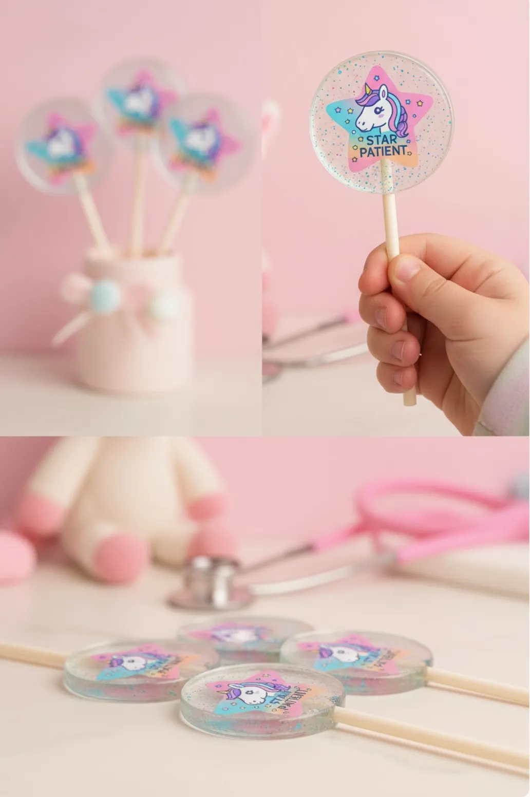 Unicorn Patient Lollipop – Dentist - Approved Pediatric Reward