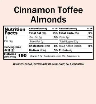 Almonds, Cinnamon Toffee (12 oz)