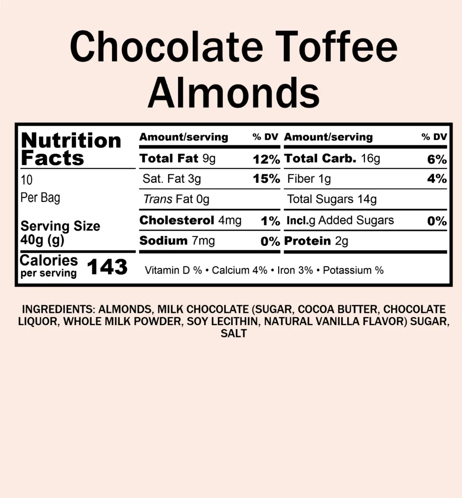 Almonds, Milk Chocolate Toffee (12 oz)