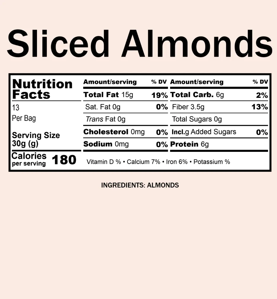 Almonds, Sliced (12 oz)