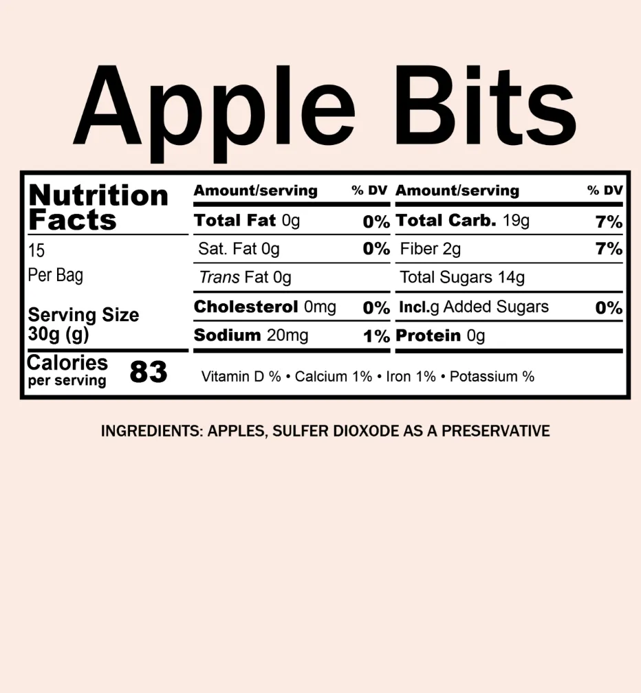 Apple Bits (12 oz)