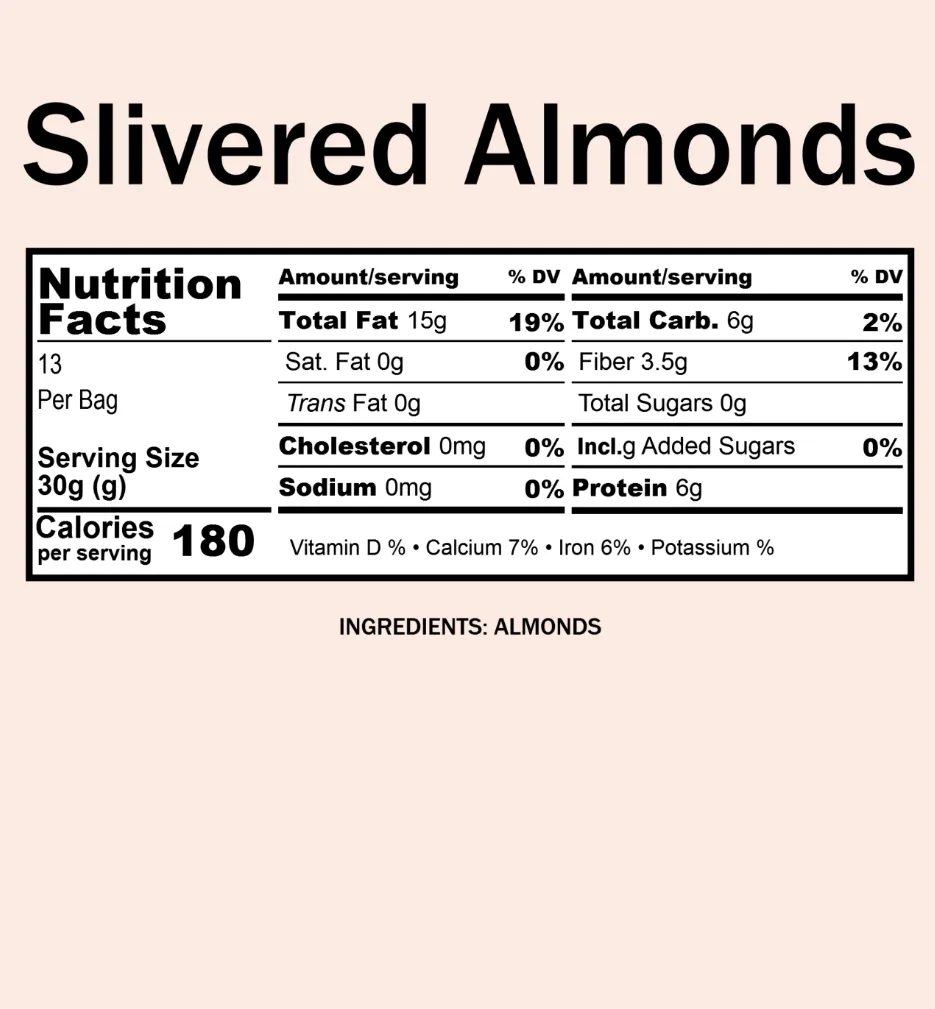 Bulk Almonds, Slivered
