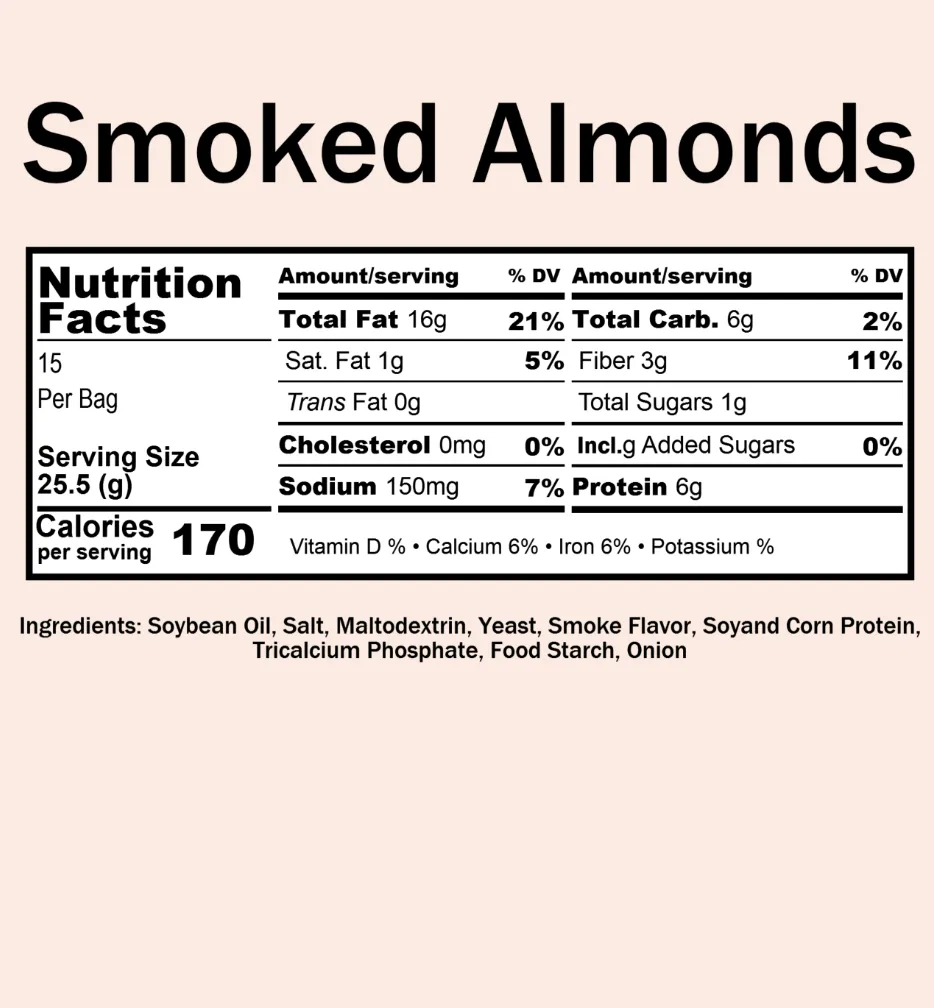 Bulk Almonds, Smoked