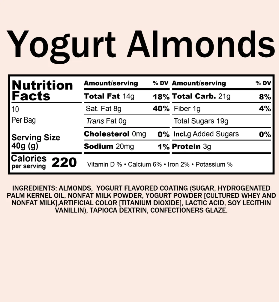 Bulk Almonds, Yogurt