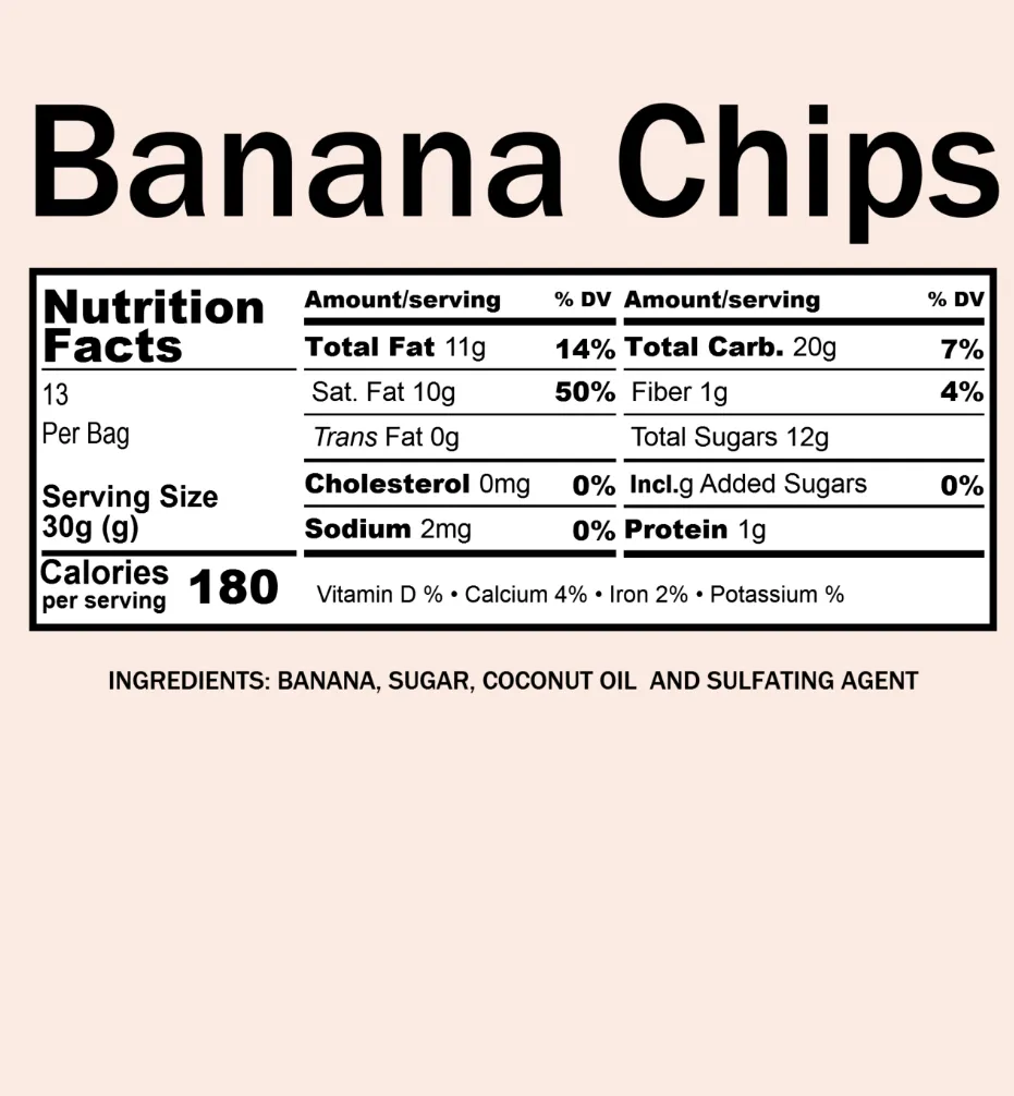 Bulk Banana Chips