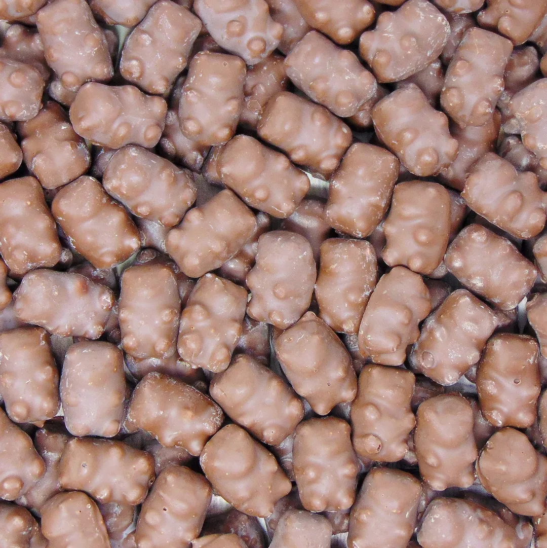 Bulk Cinnamon Bears, Milk Chocolate Covered
