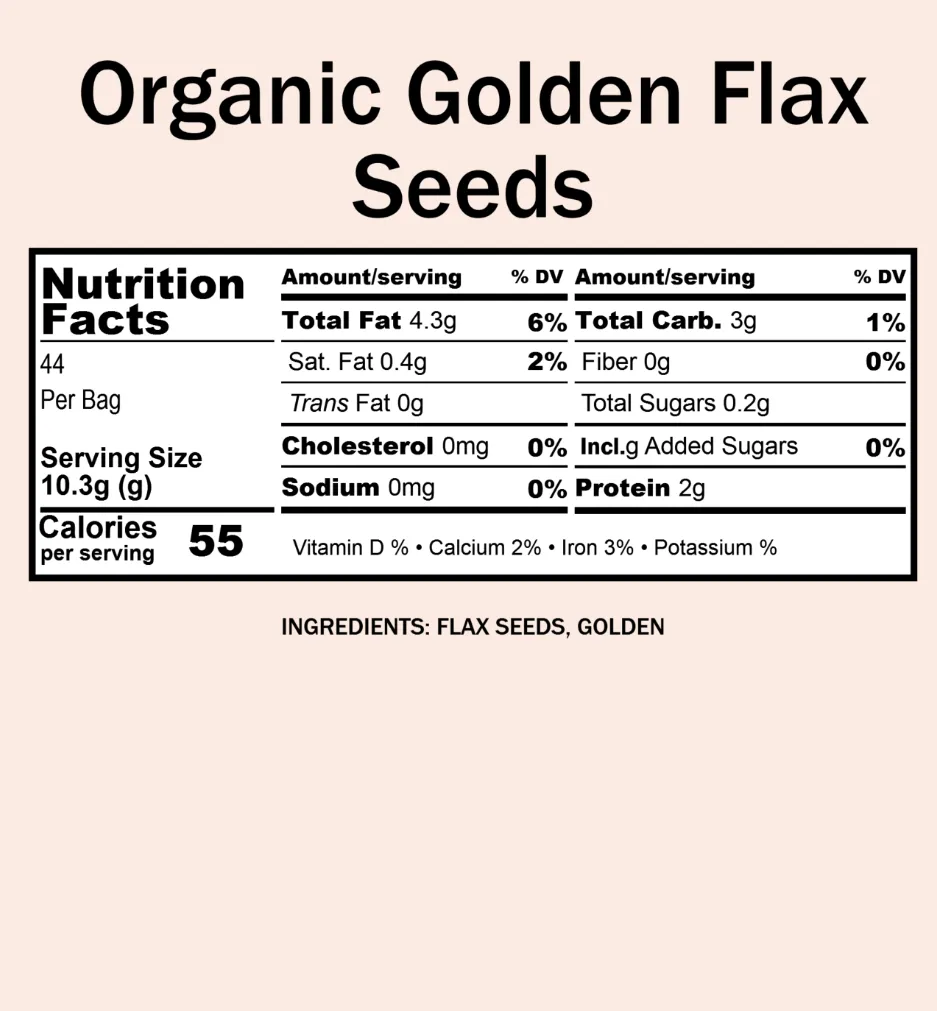 Bulk Flax Seeds, Golden
