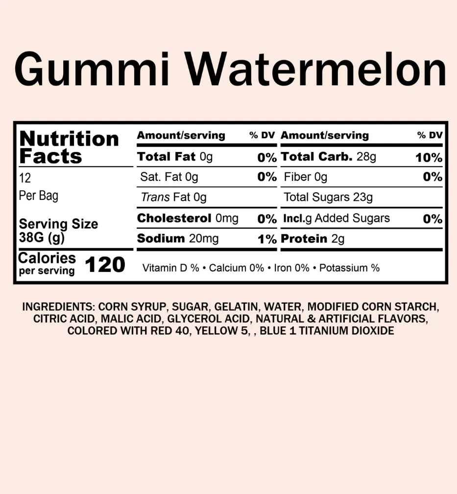 Bulk Gummi Watermelon