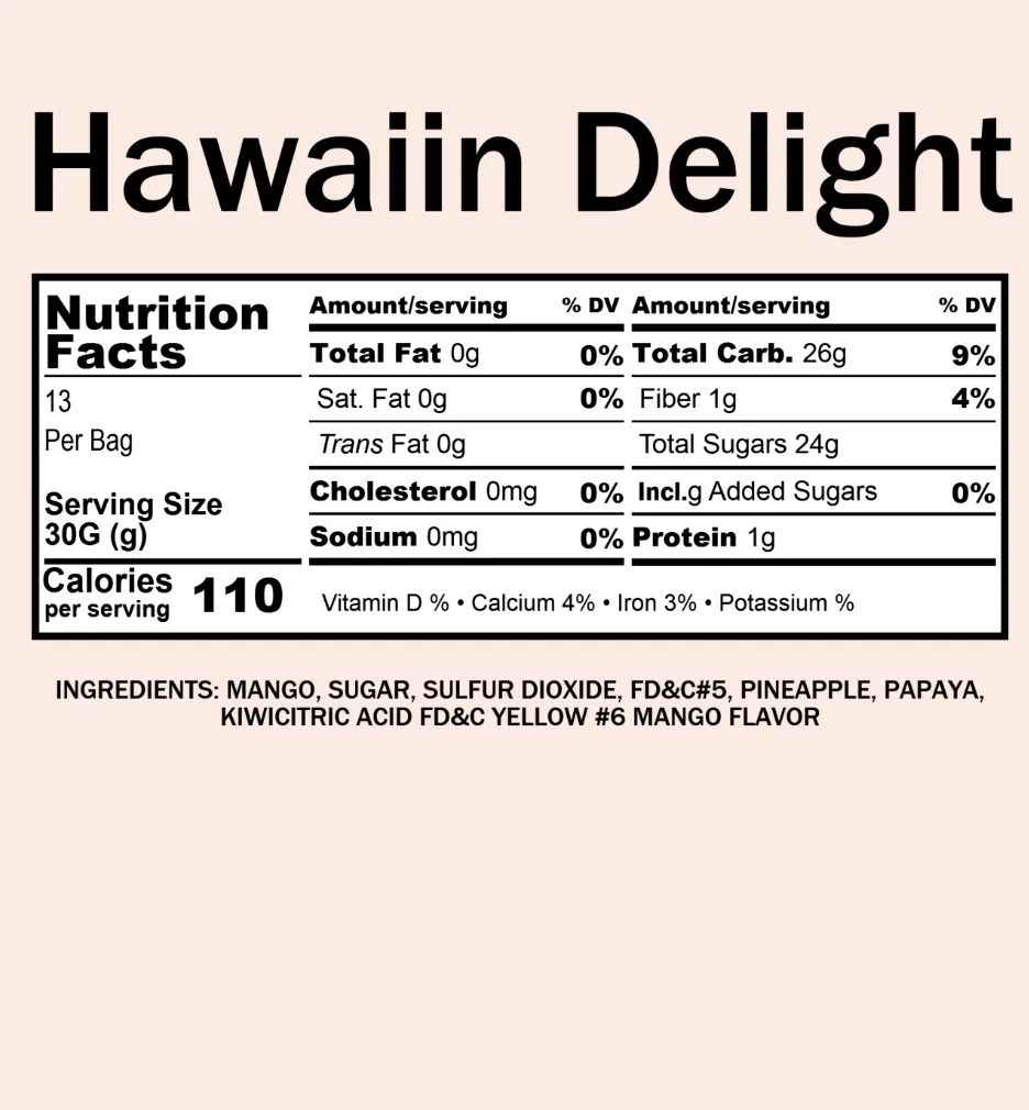 Bulk Hawaiian Delight Mix