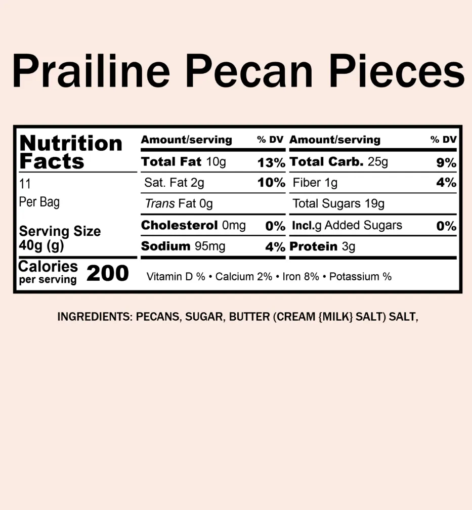 Bulk Pecan, Praline Pieces