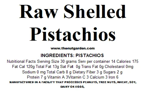 Bulk Pistachios, Shelled Raw Halves and Pieces