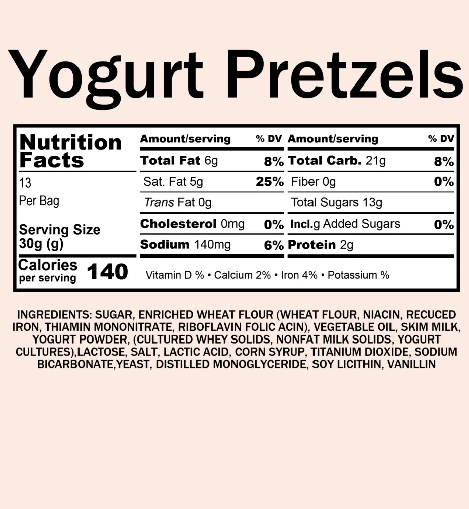 Bulk Pretzels, Yogurt Covered