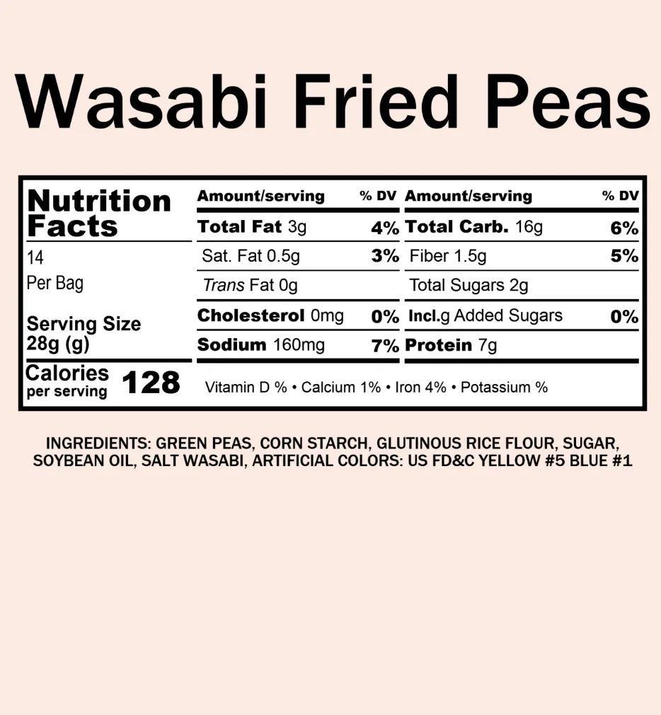 Bulk Wasabi Fried Peas