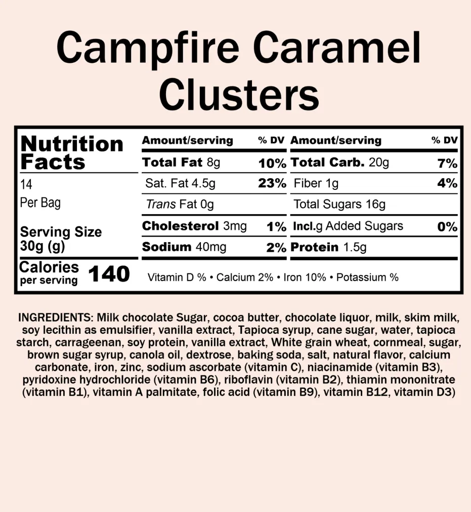 Campfire Caramel  Clusters (8 oz)