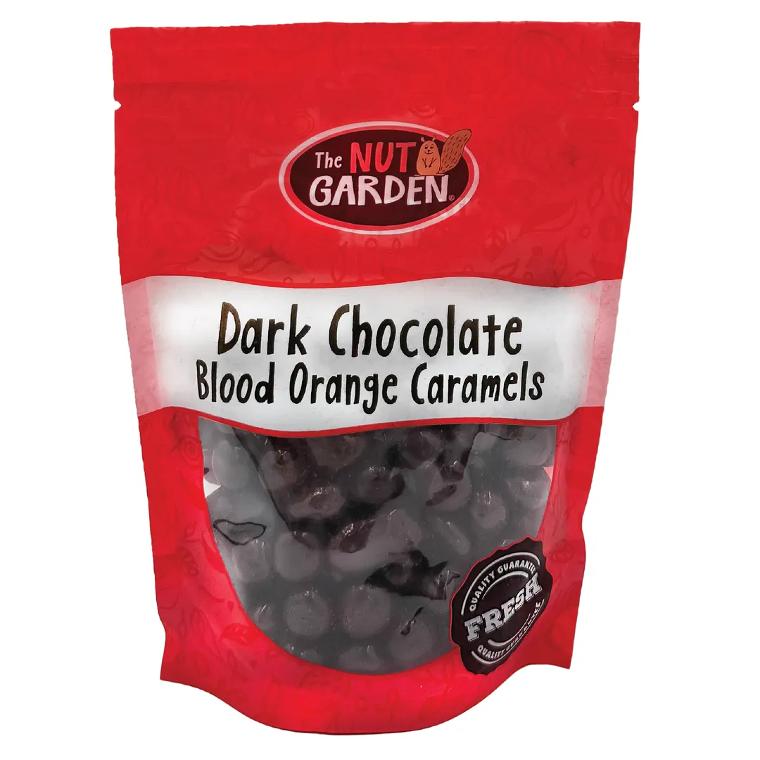Caramels, Blood Orange Dark Chocolate (12 oz)