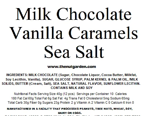 Caramels, Milk Chocolate Sea Salt (12 oz)